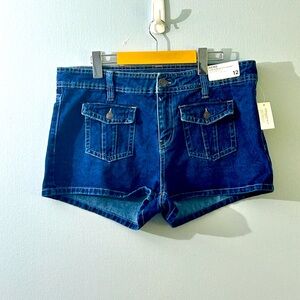 Aeropostale Denim Shorts Cargo Low Rise Size 12